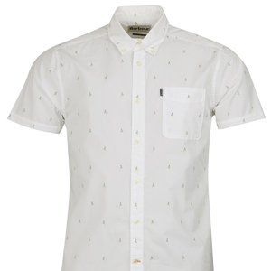 Barbour Mens Birds Cotton Print Short Sleeve Butto